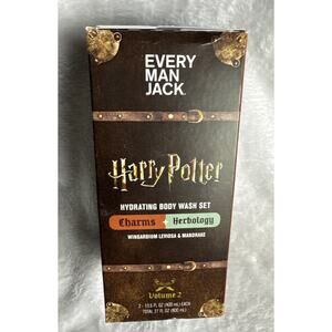 Every Man Jack Harry Potter Gift Set 2 Pack Bodywash Charms, Herbology NEW